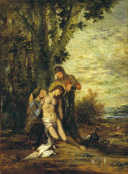 Gustave Moreau The Martyred St. Sebastian France oil painting art